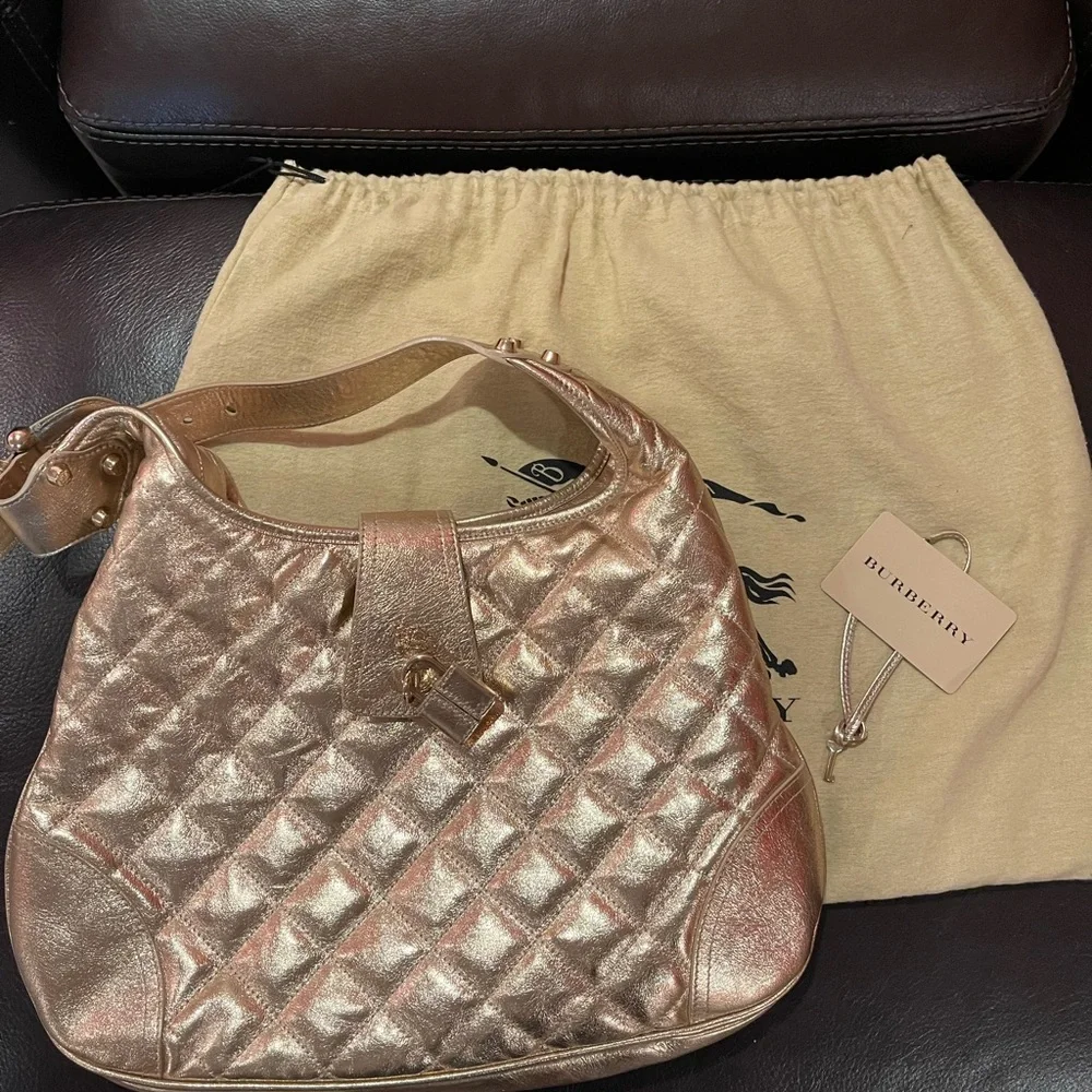 Burberry Brooke Gold Shoulder Bag - Picture 6 of 15